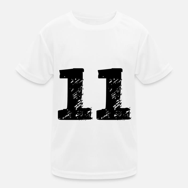 11 Maillot numéro T-shirt sport Enfant
