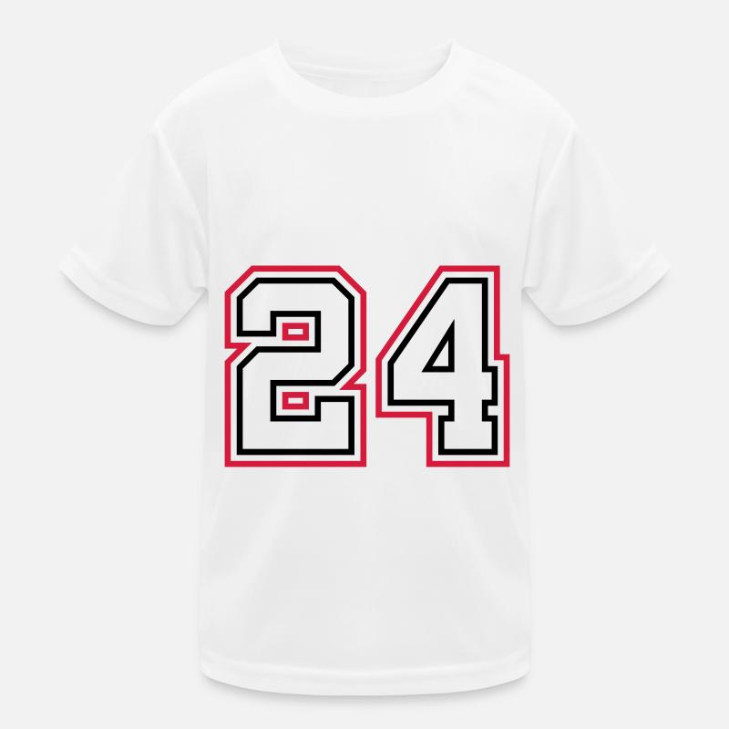 24 Number number Kids Functional T-Shirt