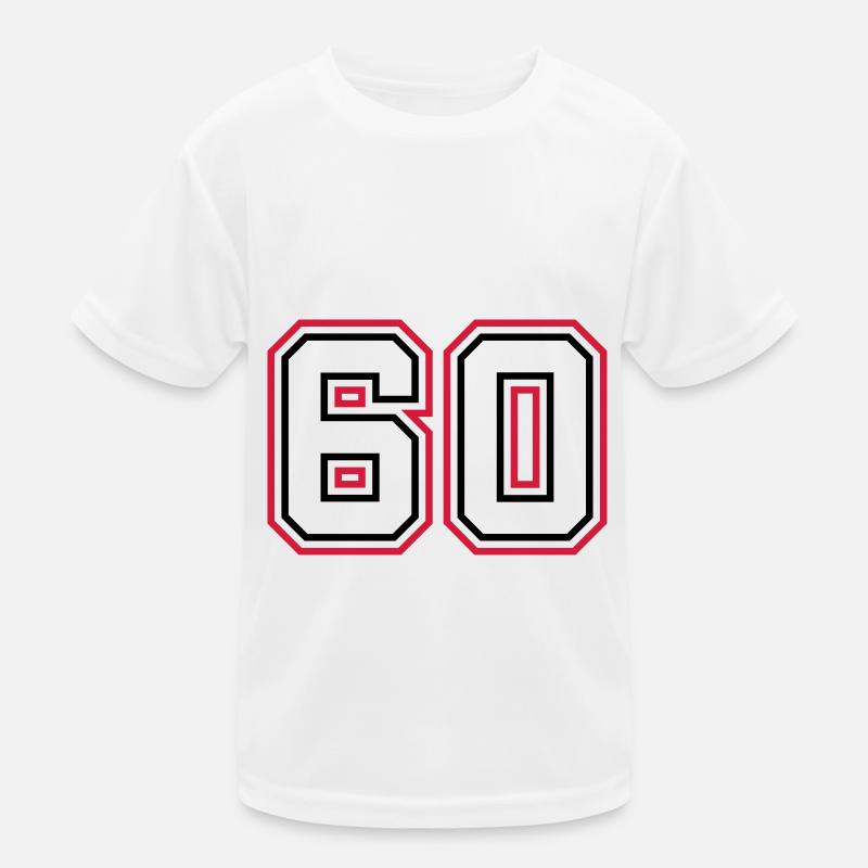 60 Number number Kids Functional T-Shirt