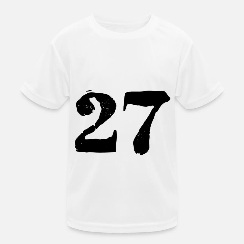 27 Zahl Trikot Kinder Funktions-T-Shirt