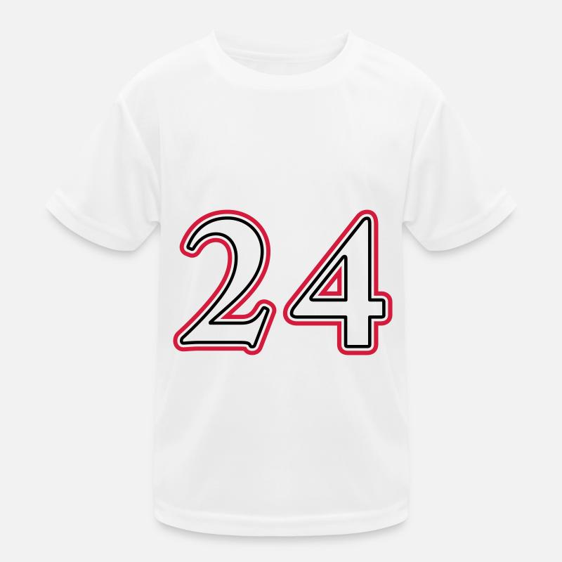 24 Number number Kids Functional T-Shirt