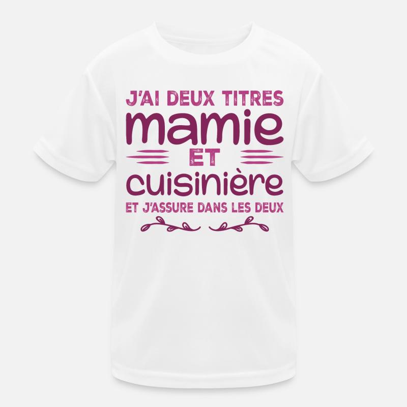 Two Titles Granny Cook | Grandma, Kitchen Kids Functional T-Shirt
