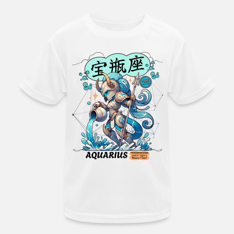 Wassermann Astrologisches Sternzeichen Kinder Funktions-T-Shirt