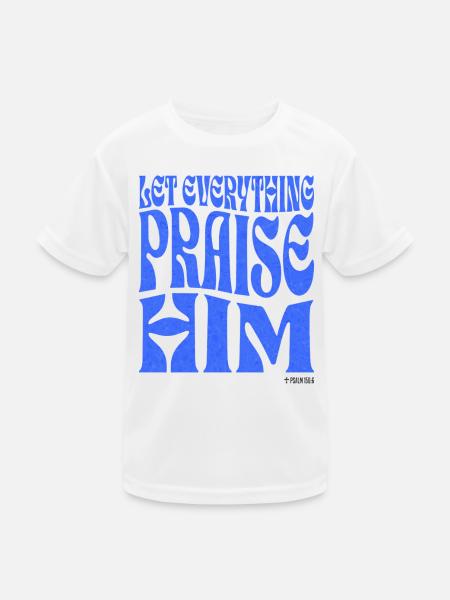 Christentum Christlicher Bibelvers - Kinder Funktions-T-Shirt - Weiß - Vorne