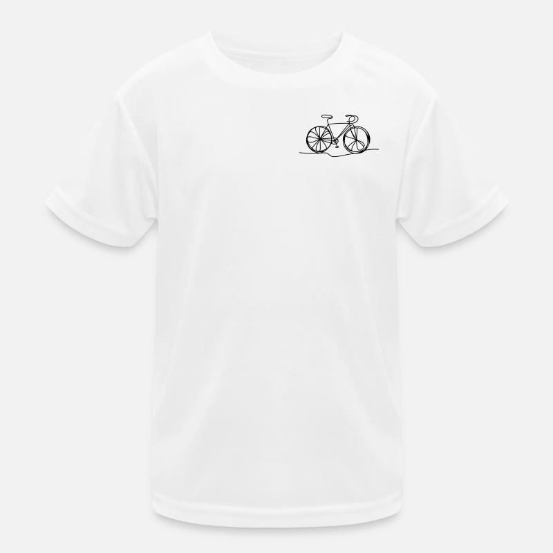Fahrrad Linie Kinder Funktions-T-Shirt