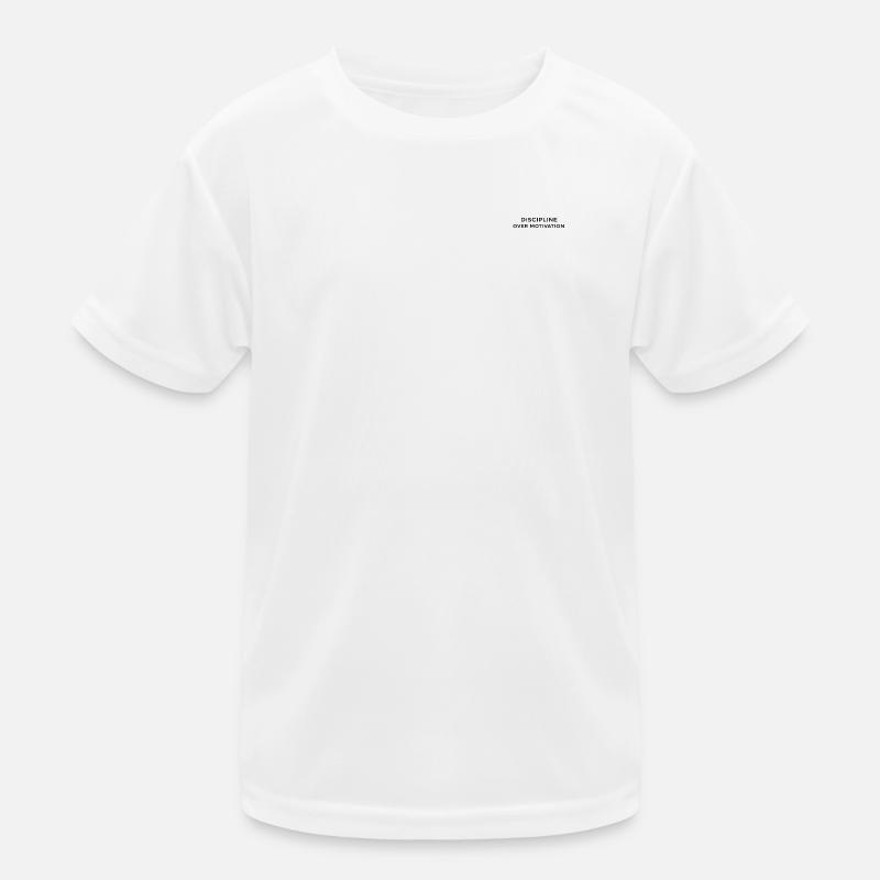 Discipline Over Motivation Kids Functional T-Shirt