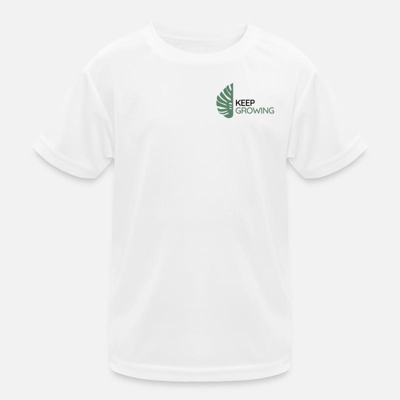 Monstera – Weiter wachsen Kinder Funktions-T-Shirt