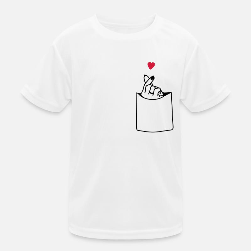 Poche main et coeur T-shirt sport Enfant