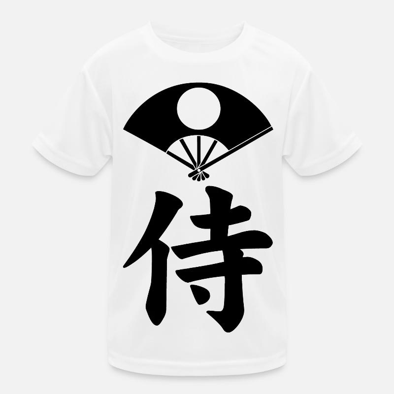 Emblème samouraï du clan Satake (noir) T-shirt sport Enfant