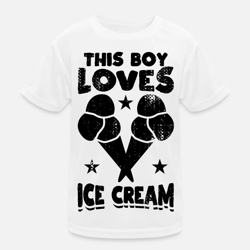 Eiscreme Junge Kinder Funktions-T-Shirt