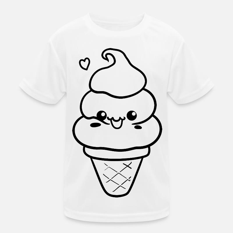 Eis Comic Stil Kinder Funktions-T-Shirt