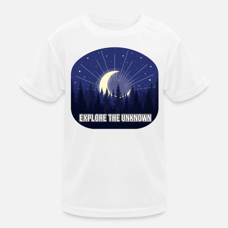Explore the Unknown Moon Forest Kids Functional T-Shirt
