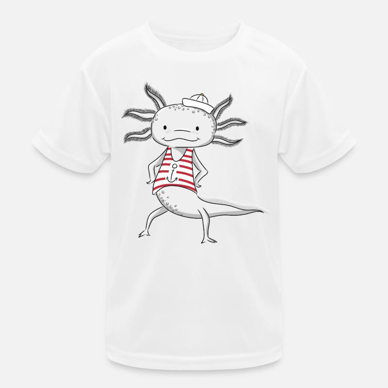 Axolotl Sailor Kids Functional T-Shirt