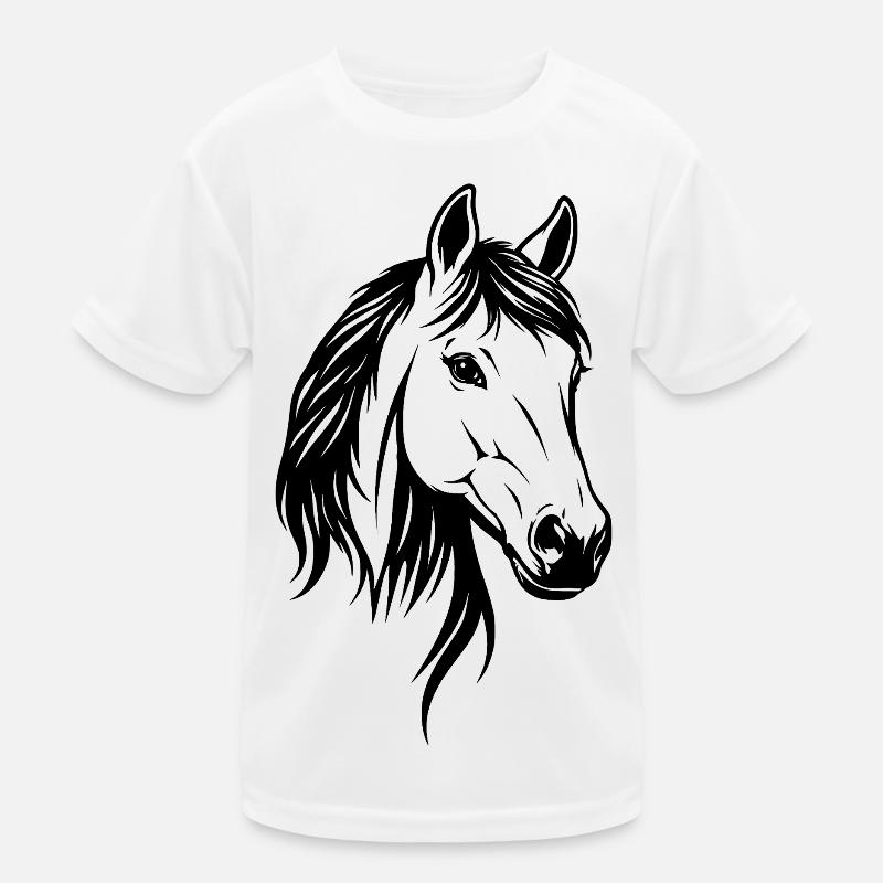 Tête de cheval T-shirt sport Enfant