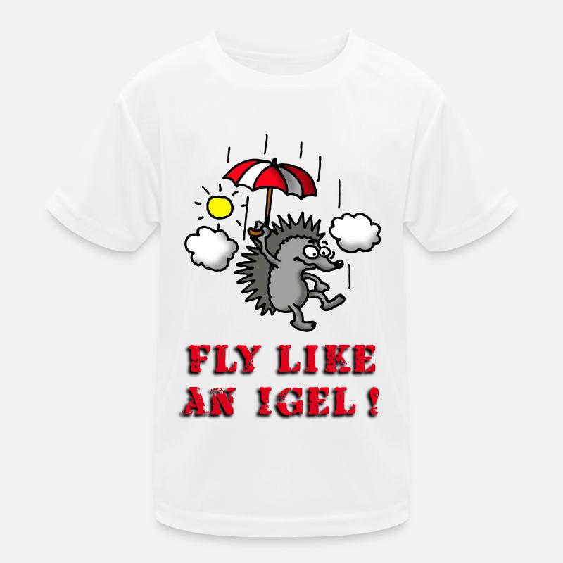 fly_like_an_igel_02_b Kinder Funktions-T-Shirt