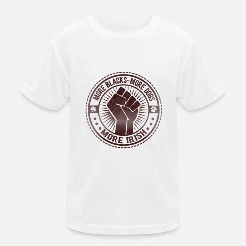 Plus de Noirs Plus de chiens Plus d’Irlandais T-shirt sport Enfant