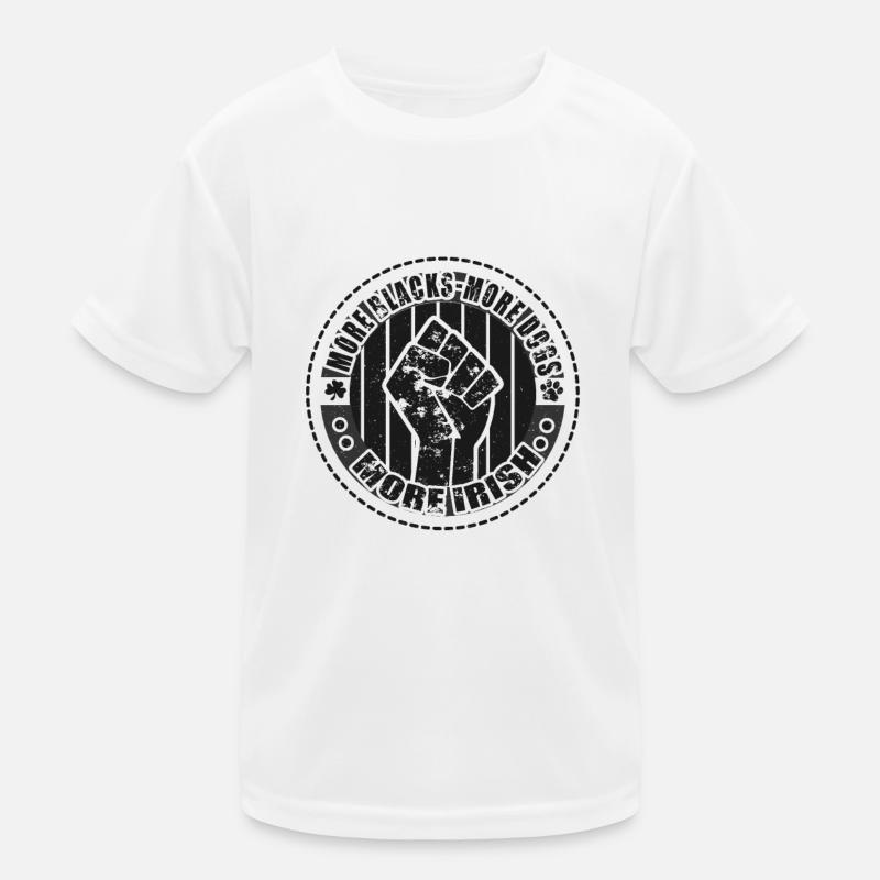 Plus de Noirs Plus de chiens Plus d’Irlandais T-shirt sport Enfant