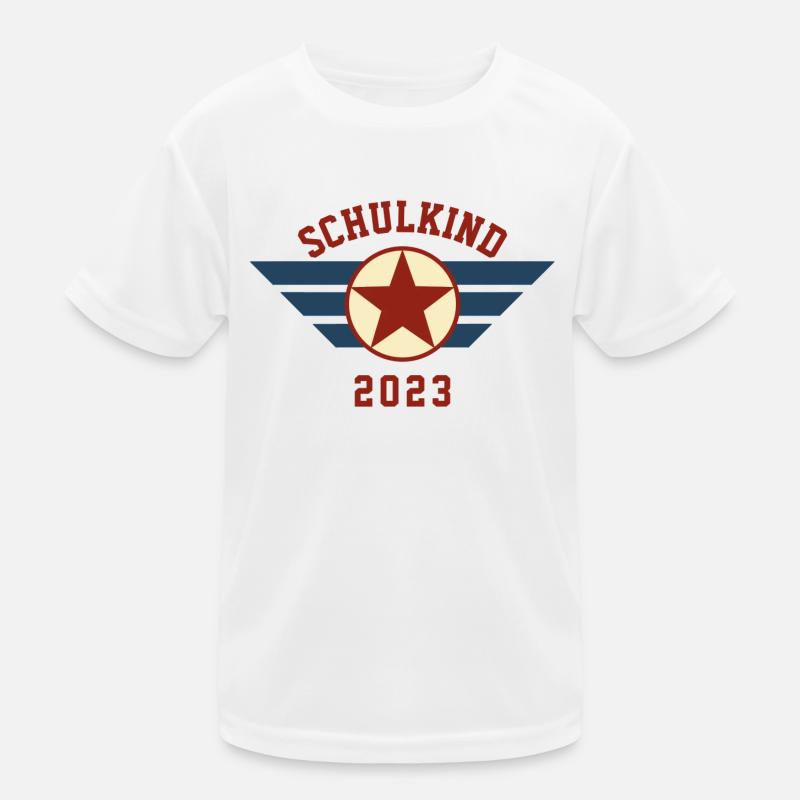 SCHULKIND 2023 - EINSCHULUNG - ERSTER SCHULTAG 23 Kinder Funktions-T-Shirt