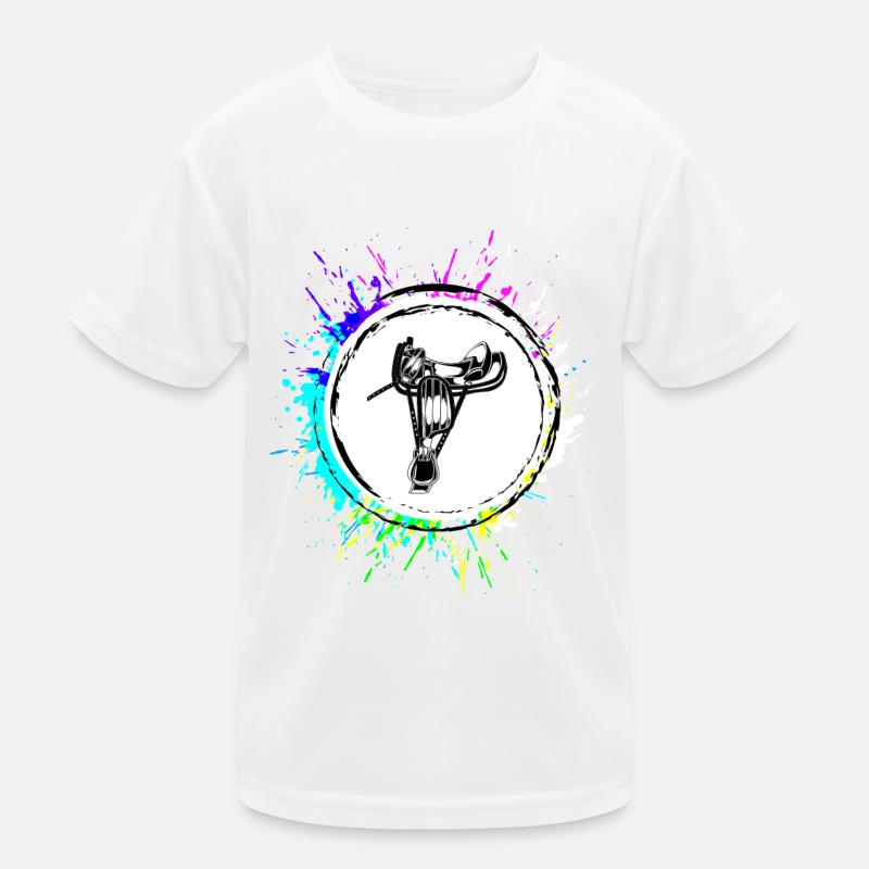 Sattel Symbol Kinder Funktions-T-Shirt
