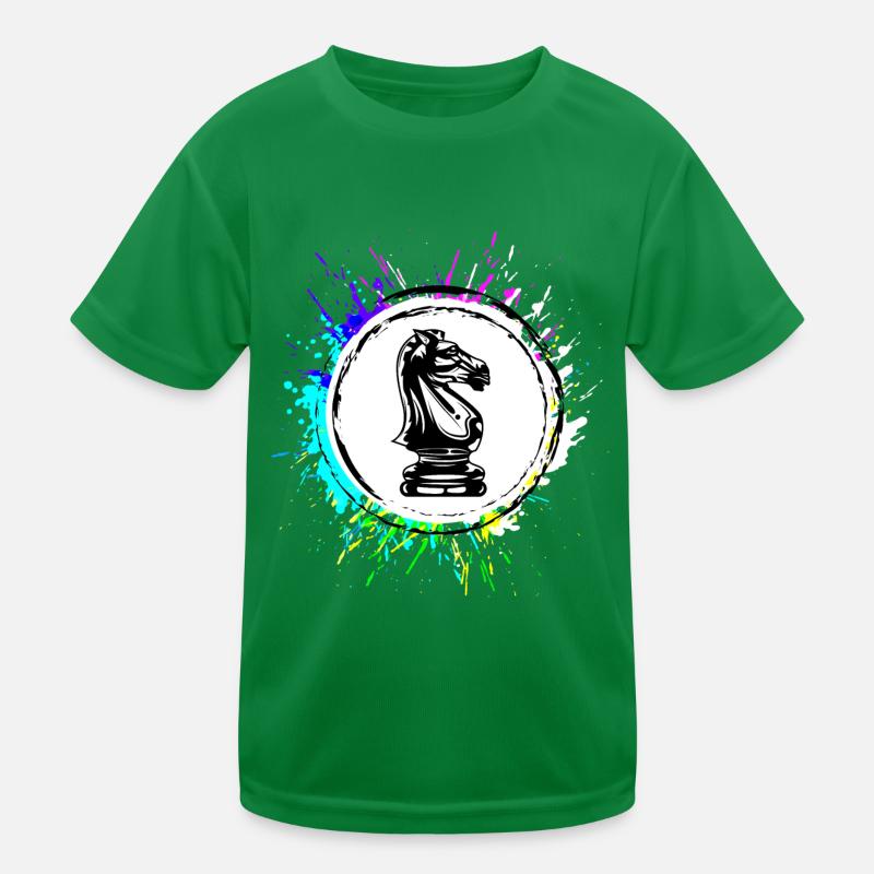Pferd Schachfigur Kinder Funktions-T-Shirt