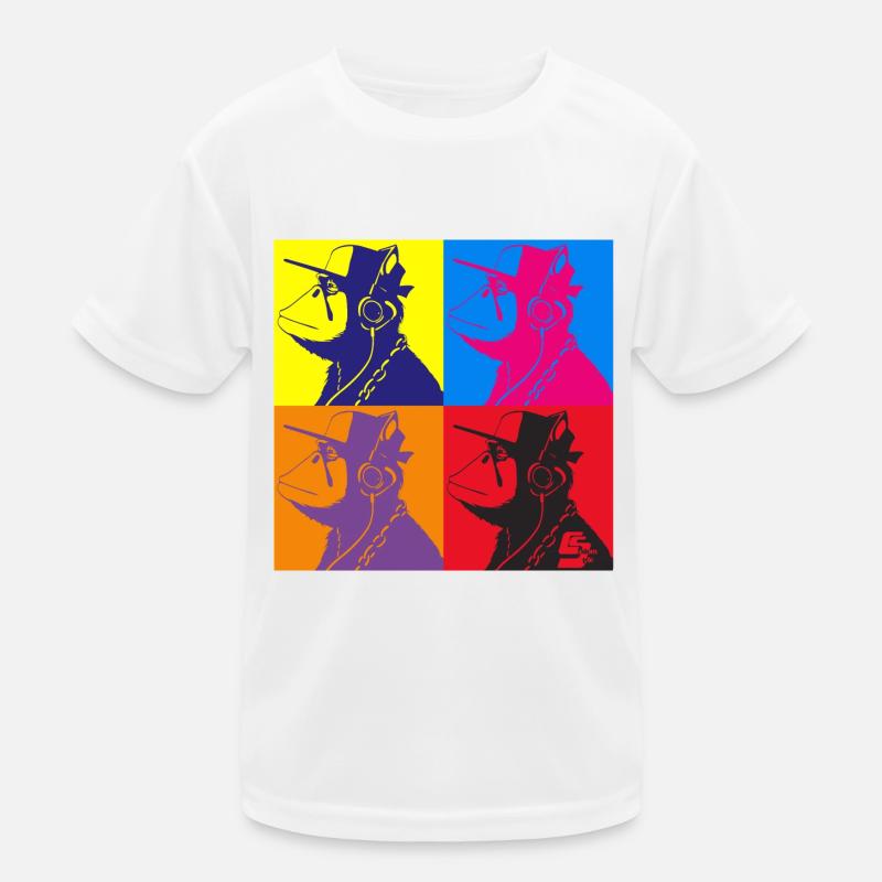 Affe Warhol von Custom Kinder Funktions-T-Shirt