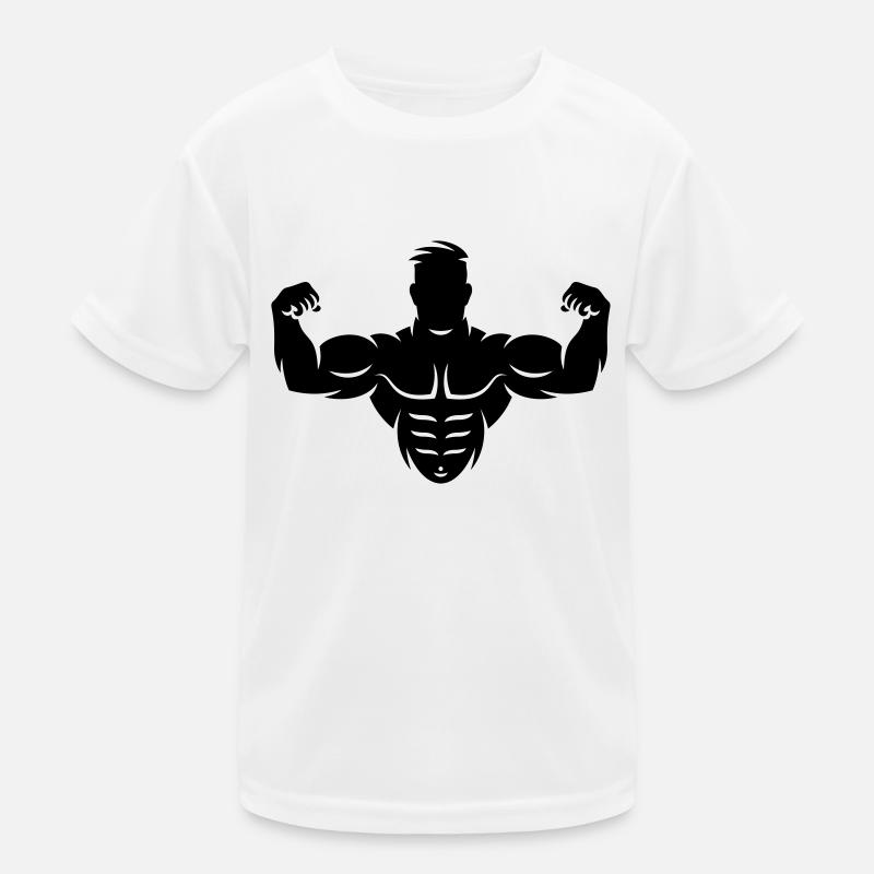 Bodybuilder (Culturisme / Biceps / Biscoteau) T-shirt sport Enfant