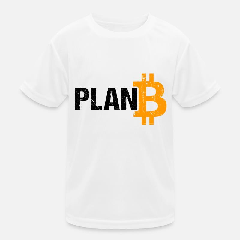 Plan B Bitcoin Crypto-monnaie T-shirt sport Enfant