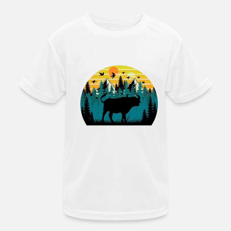 bison Sunset T-shirt sport Enfant