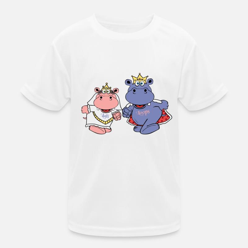 nilpferd hochzeit braut bräutigam ehe geschenk Kinder Funktions-T-Shirt
