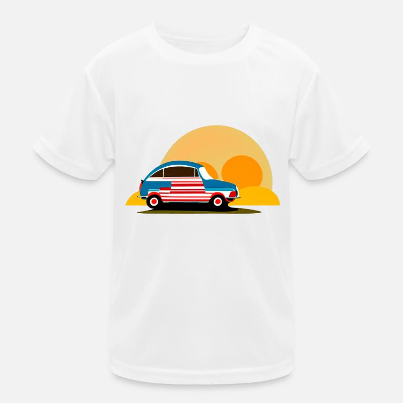 in den Sonnenuntergang Kinder Funktions-T-Shirt