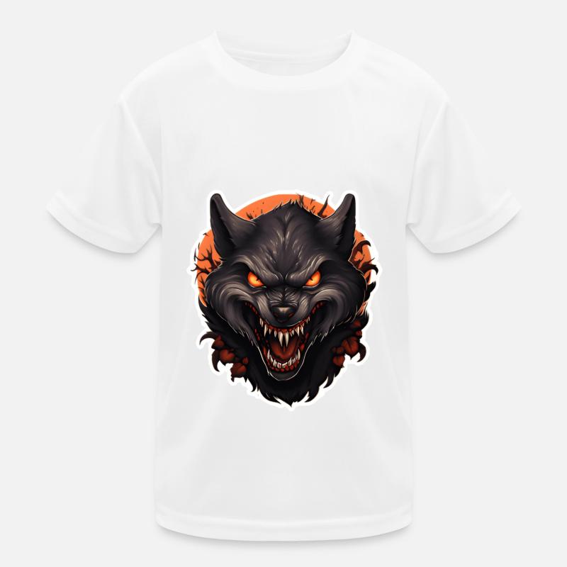 Halloween Werewolf Kids Functional T-Shirt