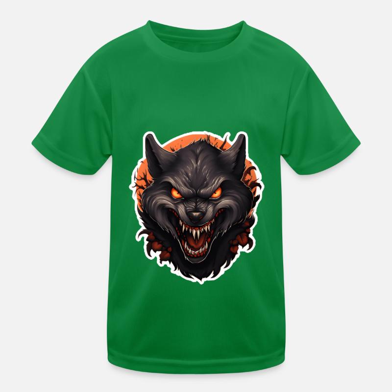 Halloween Werwolf Kinder Funktions-T-Shirt