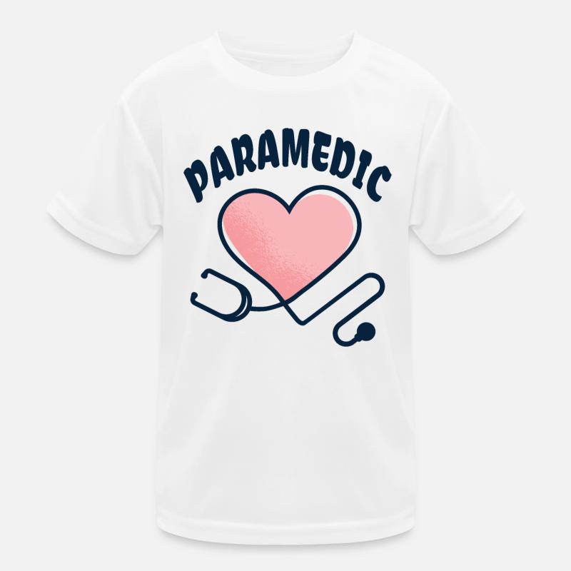 Ambulancier stéthoscope avec coeur T-shirt sport Enfant