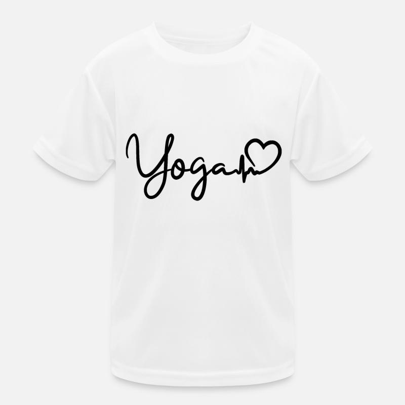 Yoga Herzschlag Kinder Funktions-T-Shirt