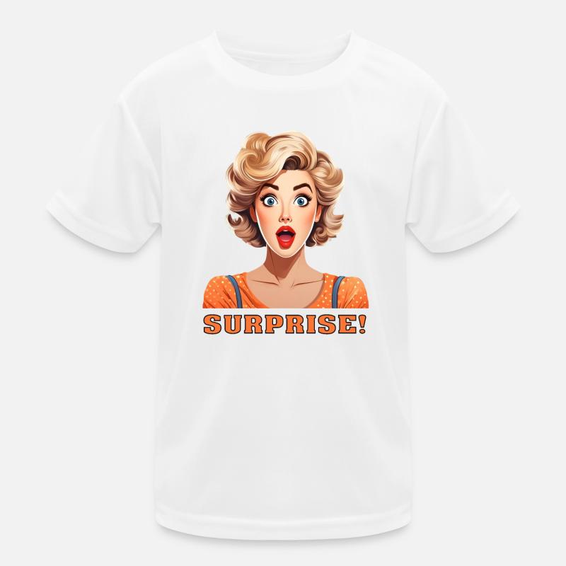 Überraschung! Kinder Funktions-T-Shirt