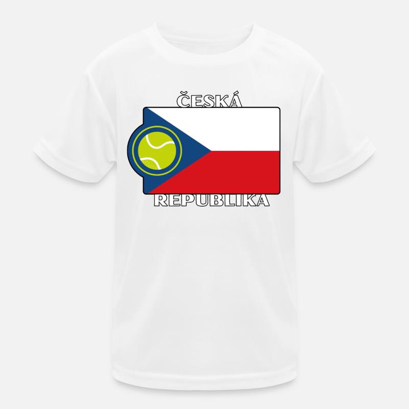 TENNIS WORLD - Tschechien Kinder Funktions-T-Shirt