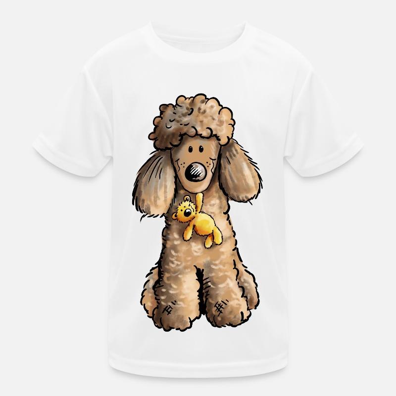 Pudel mit Teddy Kinder Funktions-T-Shirt