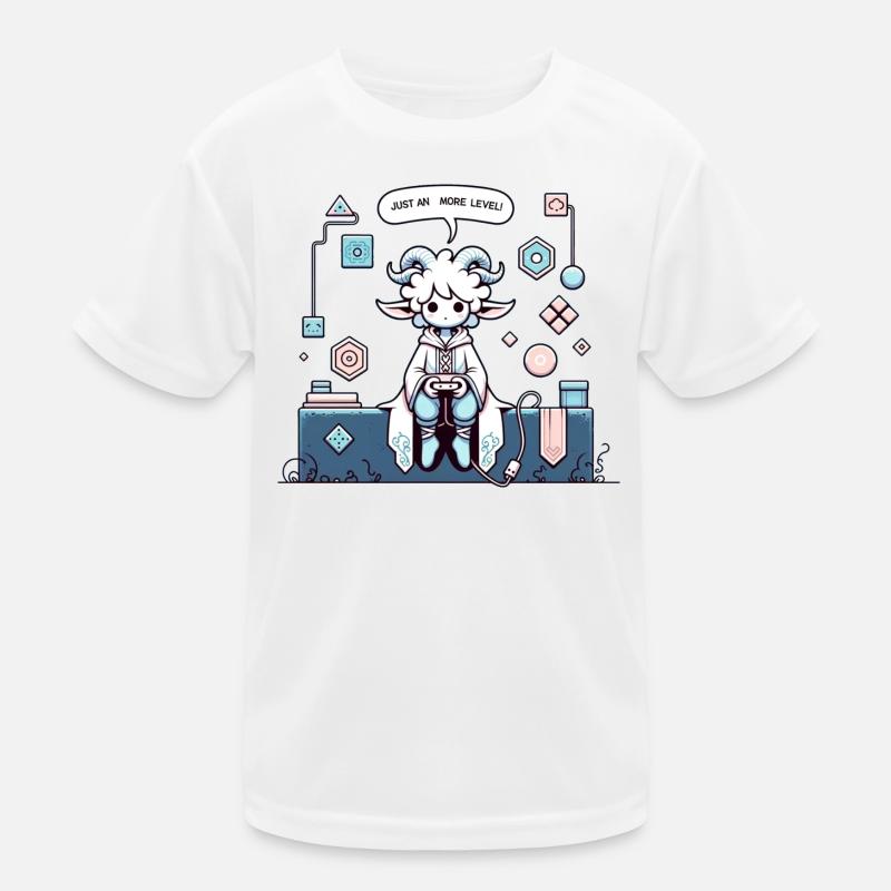 Just One More Level! - Kids Functional T-Shirt - white
