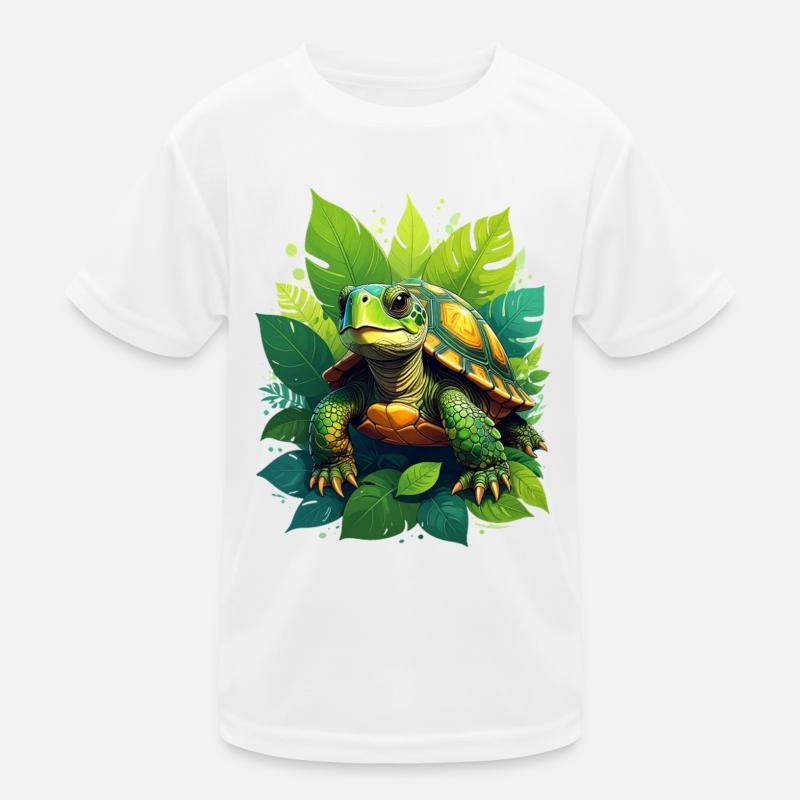 Schildkröte Kinder Funktions-T-Shirt