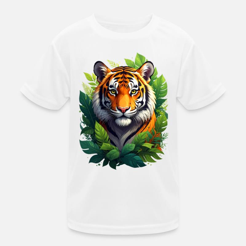 Tigers in the rainforest Kids Functional T-Shirt