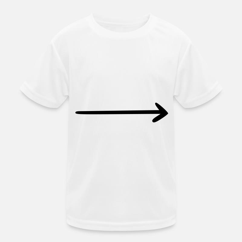 Arrow drawing sketch black Kids Functional T-Shirt