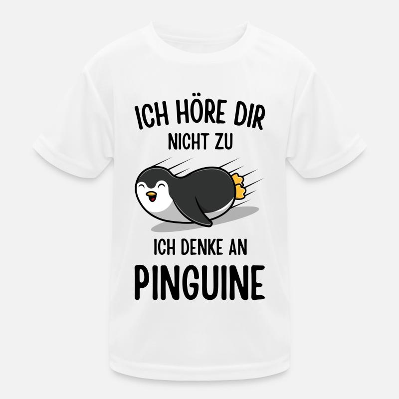 Cooler Pinguin Kinder Funktions-T-Shirt