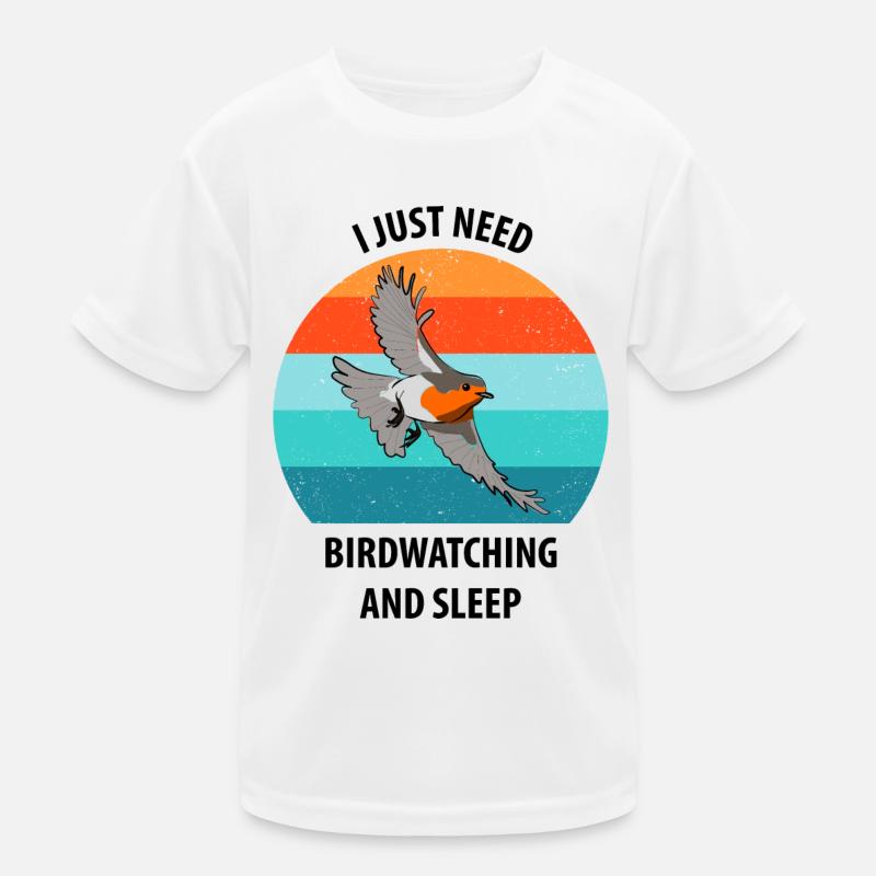Bird Watching Bird Watching Birding Bird Kids Functional T-Shirt