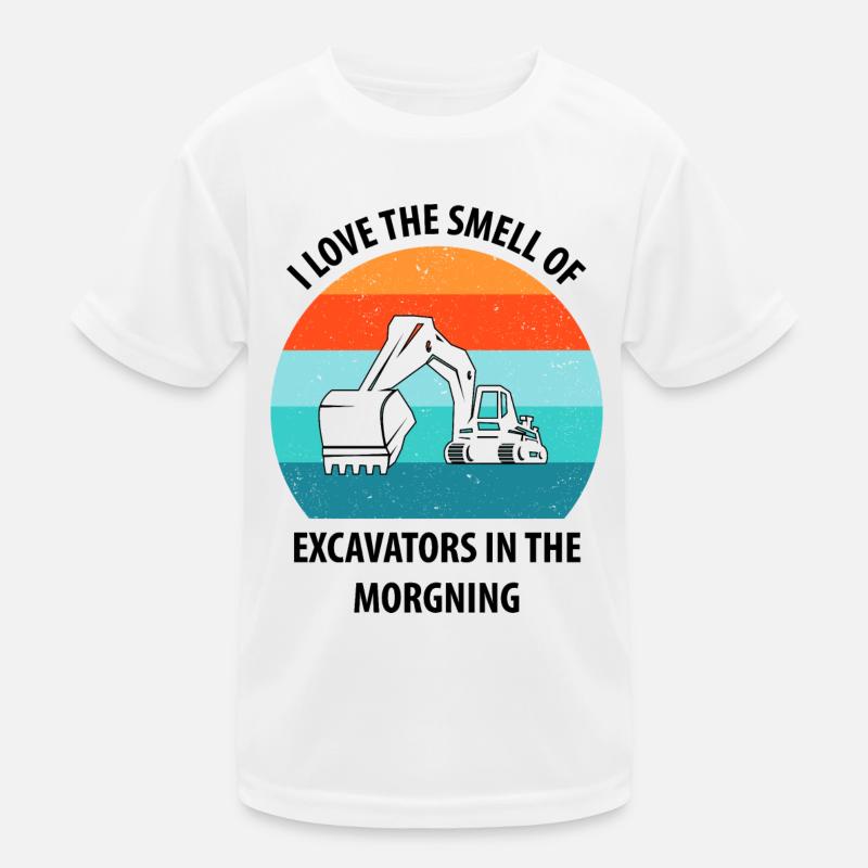 Bagger Baggerfahrer Baggerwagen Kinder Funktions-T-Shirt