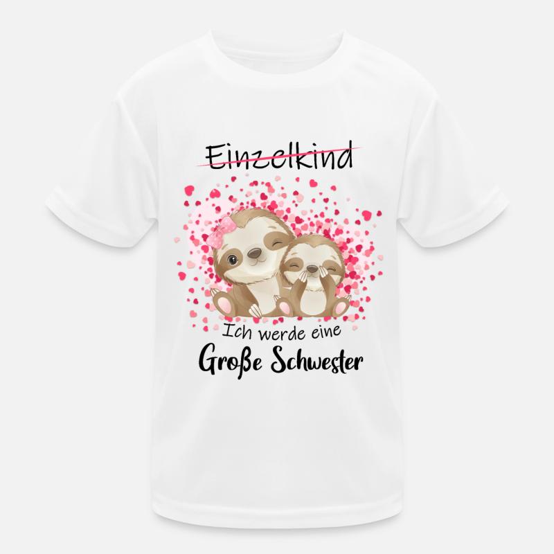 Einzelkind ade Ich werde große Schwester 2022 Kinder Funktions-T-Shirt