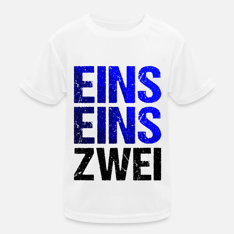 EINS EINS ZWEI Blaulicht Notruf Kinder Funktions-T-Shirt