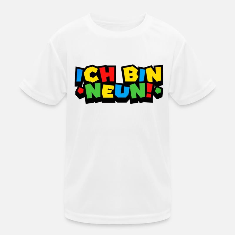 9. GEBURTSTAG - ICH BIN NEUN - GEBURTSTAGSGESCHENK Kinder Funktions-T-Shirt