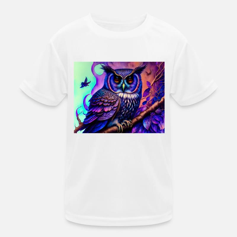 Eule Kinder Funktions-T-Shirt