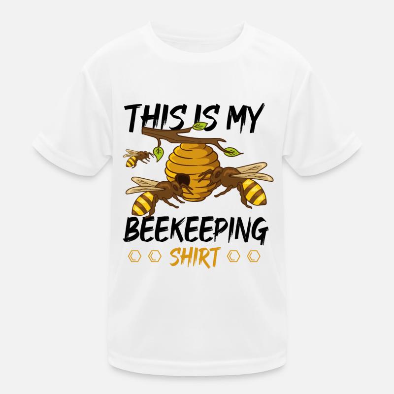 Beekeeping Honey Summer Bee Keeper - Kids Functional T-Shirt - white