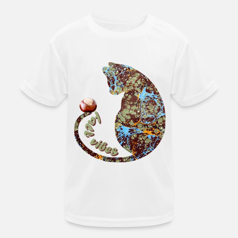 Chat avec châtaignier E 85 T-shirt sport Enfant